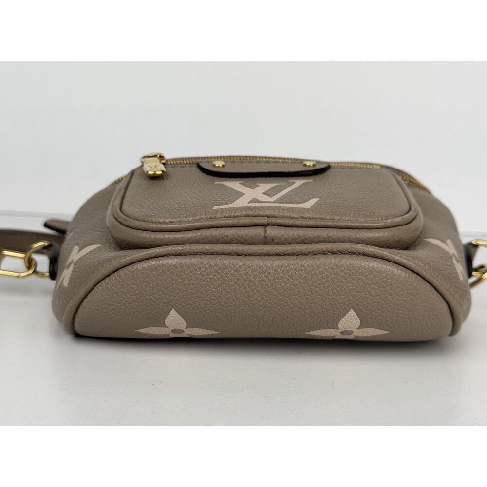 Louis Vuitton Empreinte Mini Bumbag in Tourterelle and Cream Leather NFC U1 - Picture 3 of 16